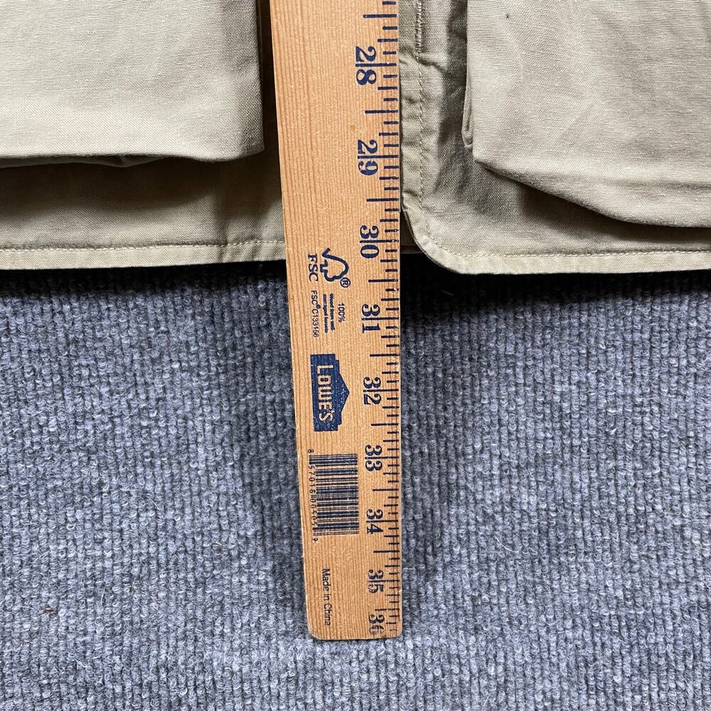 Woolrich Fishing/Hunting Vest Men's Large Beige Utility Outdoors Zip Pockets - Picture 6 of 12